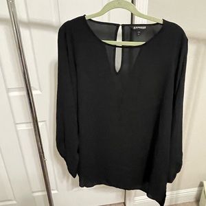 Large Black Express Blouse